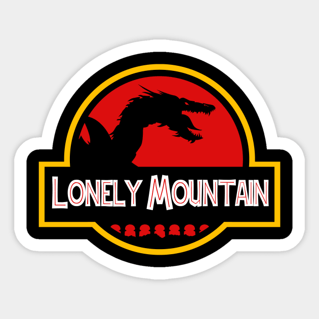 Lonely Mountain Sticker by blairjcampbell